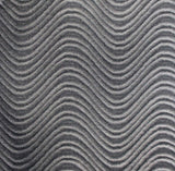 Silver Velvet Flocking Swirl Upholstery Fabric / 50 Yards Roll