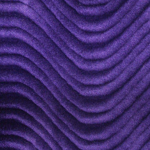 Purple Velvet Flocking Swirl Upholstery Fabric