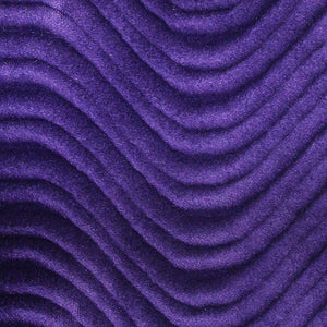 Purple Velvet Flocking Swirl Upholstery Fabric / 50 Yards Roll