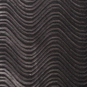Charcoal Velvet Flocking Swirl Upholstery Fabric / 50 Yards Roll