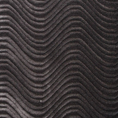 Charcoal Velvet Flocking Swirl Upholstery Fabric / 50 Yards Roll