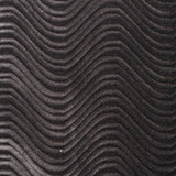 Charcoal Velvet Flocking Swirl Upholstery Fabric / 50 Yards Roll