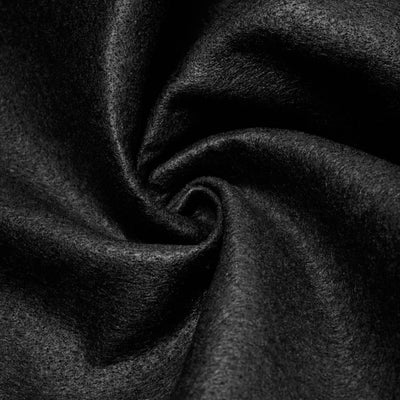 Black solid Acrylic Felt Fabric / 20 Yards Roll
