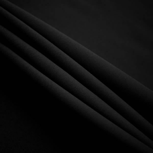 Black Polyester Poplin (60") Fabric / 100 Yards Roll