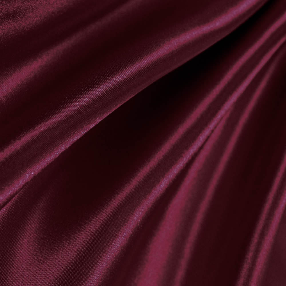 Maroon Shiny Lycra Fabric Swatch