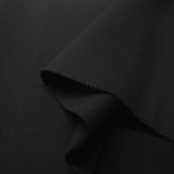 Black Super Techno Neoprene Scuba Knit 4-way Stretch Fabric / 50 Yards Roll