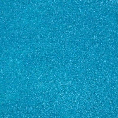 Blue Glitter Sparkle Metallic Faux Fake Leather Vinyl Fabric / 40 Yards Roll