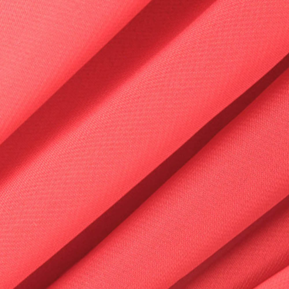 Coral Chiffon Fabric