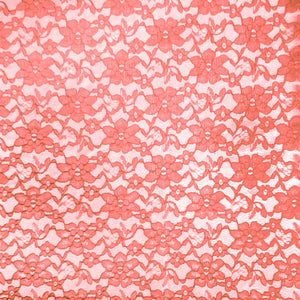 Coral Raschel Lace Fabric