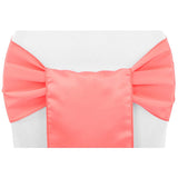 (12 Pack ) Coral Satin Sash