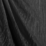 Black Crushed Taffeta Fabric / 50 Yards Roll