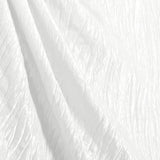 White Crushed Taffeta Fabric / 50 Yards Roll