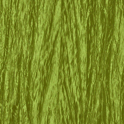 Dark Lime Green Crushed Taffeta Fabric