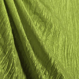 Dark Lime Crushed Taffeta Fabric / 50 Yards Roll