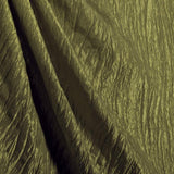 Olive Crushed Taffeta Fabric / 50 Yards Roll