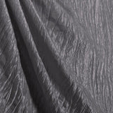 Charcoal Gray Crushed Taffeta Fabric