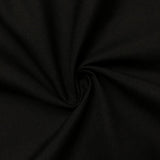 Black Solid Flannel Cotton Fabric