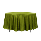 108" Lime Crinkle Crushed Taffeta Round Tablecloth