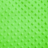 Lime Minky Dimple Dot Fabric