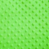 Lime Minky Dimple Dot Fabric