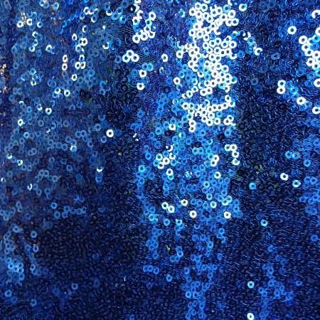 Royal Blue Mini Glitz Sequin Mesh Fabric