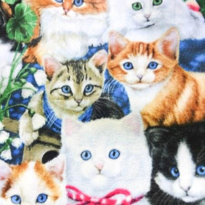 Kitten Fancy Anti Pill Animal Theme Fleece Fabric