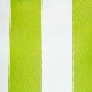 Lime White Stripe Canvas Waterproof Outdoor Fabric