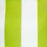 Lime White Stripe Canvas Waterproof Outdoor Fabric / 60 Yards Roll