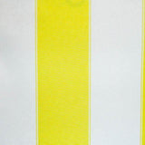 Yellow White Stripe Canvas Waterproof Outdoor Fabric / 60 Yards Roll