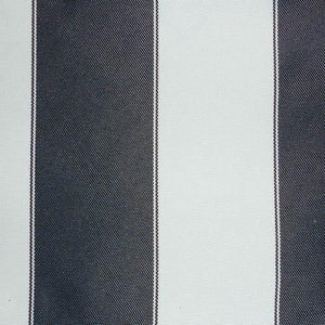 Navy White Stripe Canvas Waterproof Outdoor Fabric