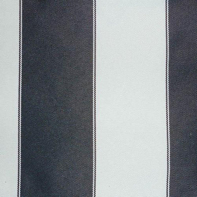 Navy White Stripe Canvas Waterproof Outdoor Fabric