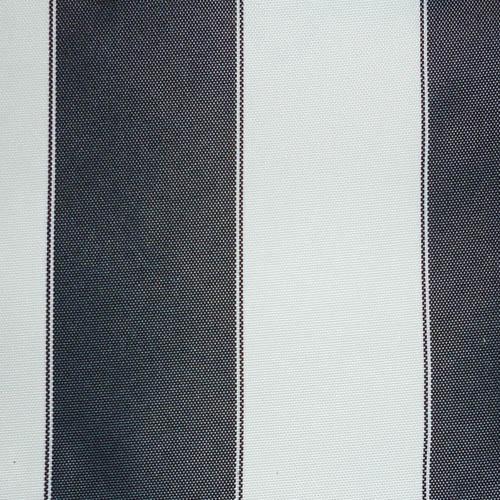 Navy White Stripe Canvas Waterproof Outdoor Fabric / 60 Yards Roll