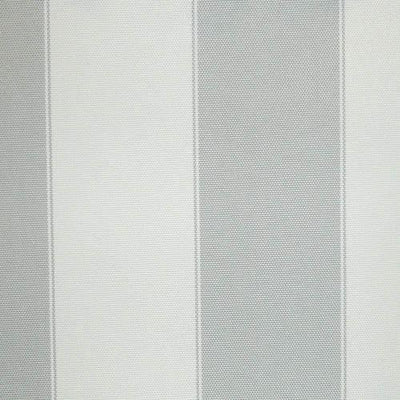 Light Gray Ivory Stripe Canvas Waterproof Outdoor Fabric / 60 Yards Roll
