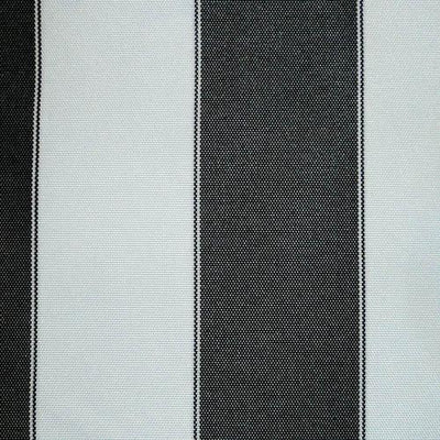 Black White Stripe Canvas Waterproof Outdoor Fabric