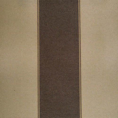 Brown Khaki Stripe Canvas Waterproof Outdoor Fabric / 60 Yards Roll