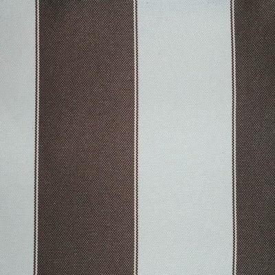 Brown White Stripe Canvas Waterproof Outdoor Fabric