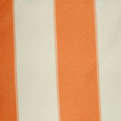 Orange Ivory Stripe Canvas Waterproof Outdoor Fabric