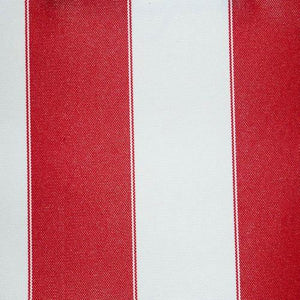 Red White Stripe Canvas Waterproof Outdoor Fabric / 60 Yards Roll