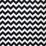 Half Inch Chevron Black and White Poly Cotton Fabric