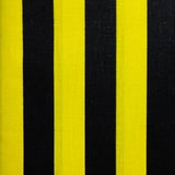 One Inch Black and Yellow Stripes Poly Cotton Fabric