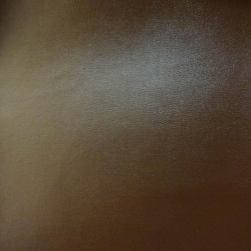 Brown 0.9 mm Thickness Soft Semi-PU Faux Leather Vinyl Fabric / 40 Yards Roll