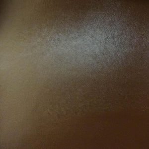Brown 0.9 mm Thickness Soft Semi-PU Faux Leather Vinyl Fabric / 40 Yards Roll