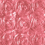 Dusty Rose Rosette Satin Fabric