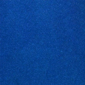 Dark Blue Glitter Sparkle Metallic Faux Fake Leather Vinyl Fabric / 40 Yards Roll