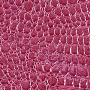 Dark Pink Vinyl Crocodile, 55" Inches Wide