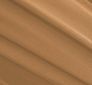 Dark Beige Stretch Mesh Fabric