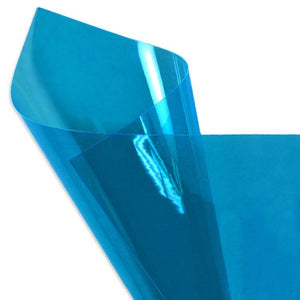 Blue 12 Gauge Tinted Plastic Vinyl Fabric / 25 Yards Roll