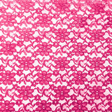 Fuchsia Raschel Lace Fabric