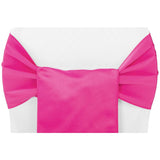 (12 Pack ) Fuschia Satin Sash