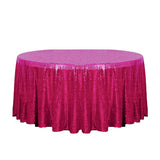 132" Fuchsia Glitz Sequin Round Tablecloth